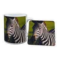 A Pretty Zebra Mug and Coaster Set