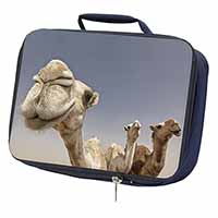 Camels Intrigued by Camera Navy Insulated School Lunch Box/Picnic Bag