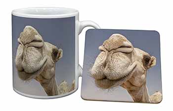 Camels Intrigued by Camera Mug and Coaster Set