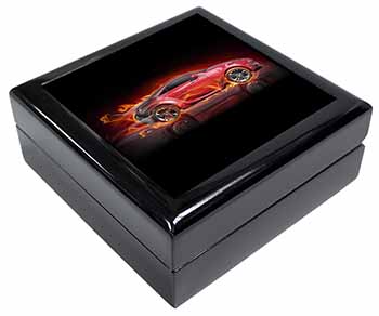 Red Fire Sports Car Keepsake/Jewellery Box