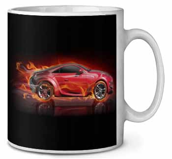 Red Fire Sports Car Ceramic 10oz Coffee Mug/Tea Cup