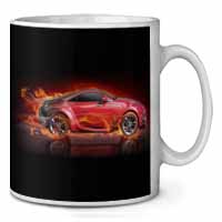 Red Fire Sports Car Ceramic 10oz Coffee Mug/Tea Cup