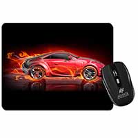 Red Fire Sports Car Computer Mouse Mat
