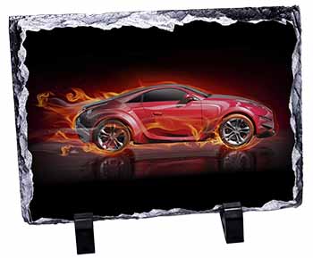 Red Fire Sports Car, Stunning Photo Slate