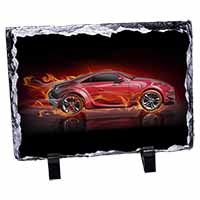Red Fire Sports Car, Stunning Photo Slate