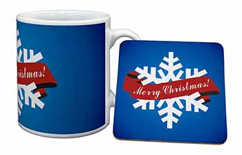 Merry Christmas Mug and Coaster Set