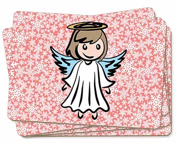 Christmas Angel Picture Placemats in Gift Box