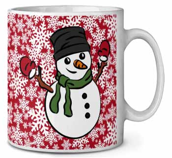 Christmas Snow Man Ceramic 10oz Coffee Mug/Tea Cup