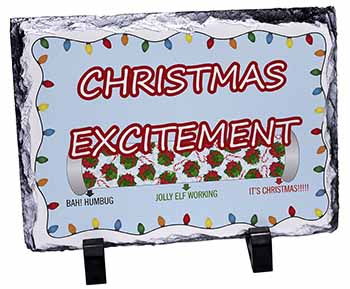 Christmas Excitement Scale, Stunning Photo Slate