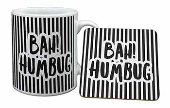 Christmas - Bah! Humbug Mug and Coaster Set