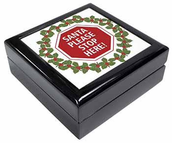 Christmas Stop Sign Keepsake/Jewellery Box