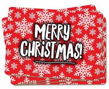 Merry Christmas Picture Placemats in Gift Box