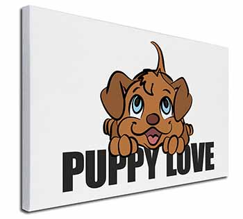 Puppy Love X-Large 30"x20" Canvas Wall Art Print