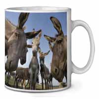Donkeys Intrigued by Camera Ceramic 10oz Coffee Mug/Tea Cup