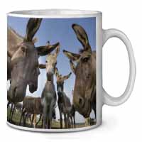 Donkeys Intrigued by Camera Ceramic Coffee Mug/Tea Cup