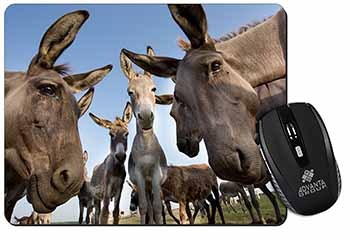 Donkeys Intrigued by Camera Computer Mouse Mat