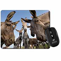 Donkeys Intrigued by Camera Computer Mouse Mat