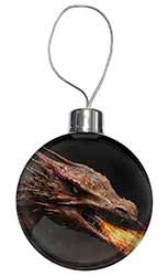 Fierce Fire Flame Mouth Dragon Christmas Bauble