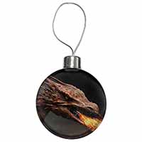 Fierce Fire Flame Mouth Dragon Christmas Bauble