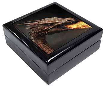 Fierce Fire Flame Mouth Dragon Keepsake/Jewellery Box