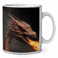 Fierce Fire Flame Mouth Dragon Ceramic 10oz Coffee Mug/Tea Cup