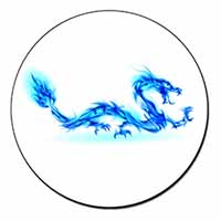 Blue Flame Dragon Fridge Magnet Printed Full Colour