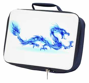 Blue Flame Dragon Navy Insulated School Lunch Box/Picnic Bag