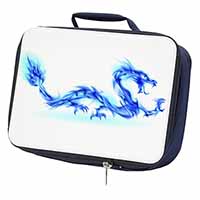 Blue Flame Dragon Navy Insulated School Lunch Box/Picnic Bag