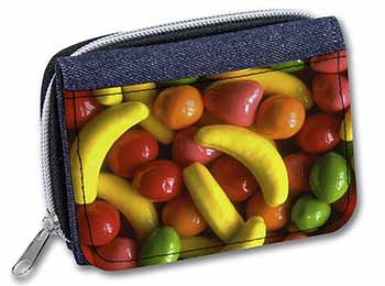 Fruit Sweets Unisex Denim Purse Wallet