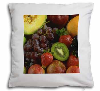 Fruit Soft White Velvet Feel Scatter Cushion