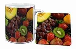 Fruit Mug and Coaster Set