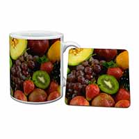 Fruit Mug and Coaster Set