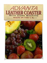 Fruit Single Leather Photo Coaster