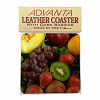 Fruit Single Leather Photo Coaster