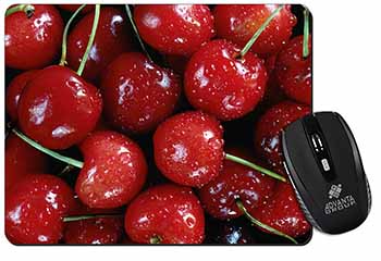 Red Cherries Print Computer Mouse Mat