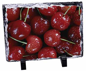 Red Cherries Print, Stunning Photo Slate