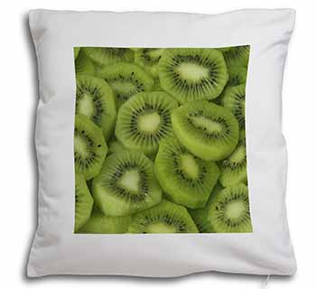 Kiwi Fruit Soft White Velvet Feel Scatter Cushion