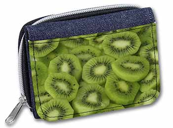 Kiwi Fruit Unisex Denim Purse Wallet