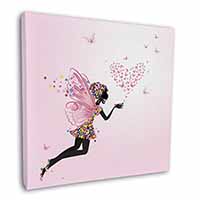 Fairy with Butterflies Square Canvas 12"x12" Wall Art Picture Print