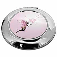 Fairy with Butterflies Make-Up Round Compact Mirror