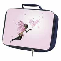 Fairy with Butterflies Navy Insulated School Lunch Box/Picnic Bag
