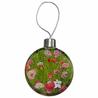 Poppies in Poppy Field Christmas Bauble