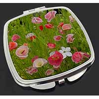 Poppies in Poppy Field Make-Up Compact Mirror