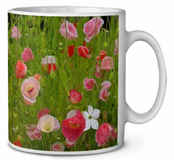Poppies in Poppy Field Ceramic 10oz Coffee Mug/Tea Cup