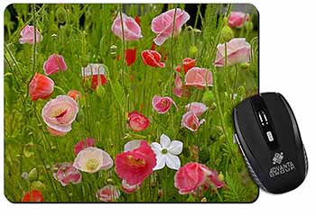 Poppies in Poppy Field Computer Mouse Mat