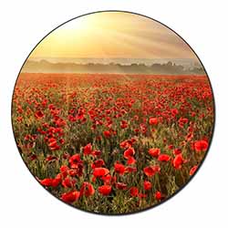 Poppies, Poppy Field at Sunset Fridge Magnet Printed Full Colour