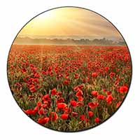 Poppies, Poppy Field at Sunset Fridge Magnet Printed Full Colour