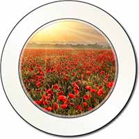 Poppies, Poppy Field at Sunset Car or Van Permit Holder/Tax Disc Holder