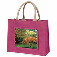 Autumn Trees Large Pink Shopping Bag Christmas Present Idea