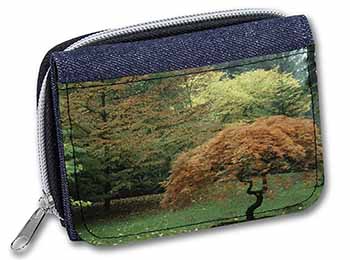 Autumn Trees Girls/Ladies Denim Purse Wallet Christmas Gift Idea